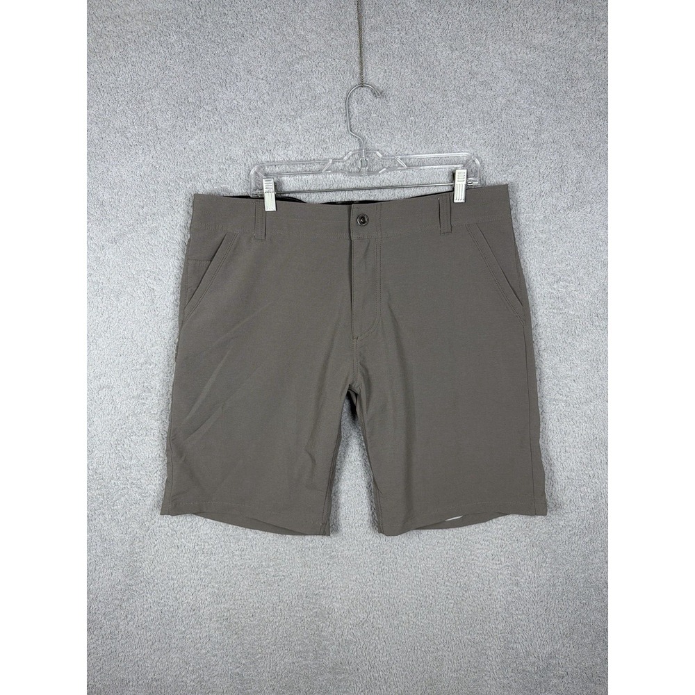KUHL Renegade Shorts Men's 38 Khaki Beige Stretch‎ Hiking Outdoor Performance